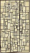 Design for Stained-Glass Composition V. Theo van Doesburg
